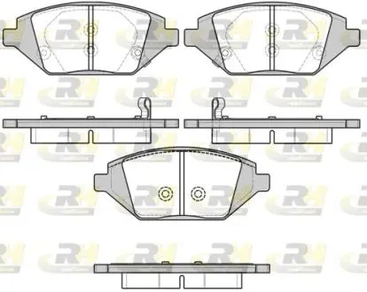 Гальмівні колодки дискові ROADHOUSE 21686.02