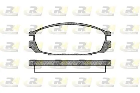 Комплект тормозных колодок, дисковый тормоз ROADHOUSE 2292.00