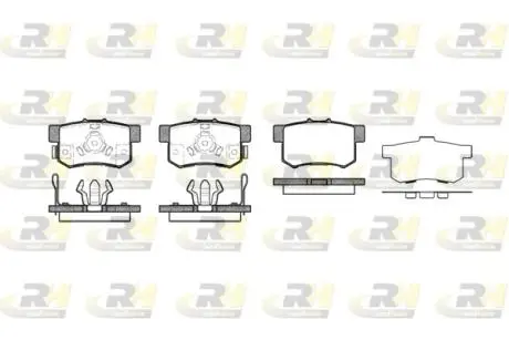 Тормозные колодки дисковые ROADHOUSE 2325.04