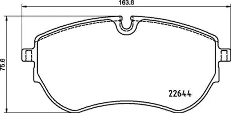 Тормозные колодки дисковые. BREMBO P85 173
