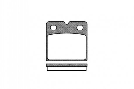 Комплект тормозных колодок, дисковый тормоз ROADHOUSE 21067.00 (фото 1)