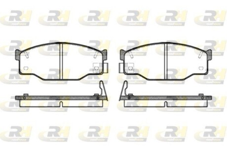 Комплект тормозных колодок, дисковый тормоз ROADHOUSE 2195.14