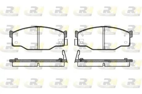 Гальмівні колодки дискові ROADHOUSE 2195.14