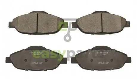Комплект тормозных колодок, дисковый тормоз STARLINE BD S856P