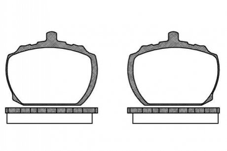 Комплект тормозных колодок, дисковый тормоз ROADHOUSE 2058.10 (фото 1)