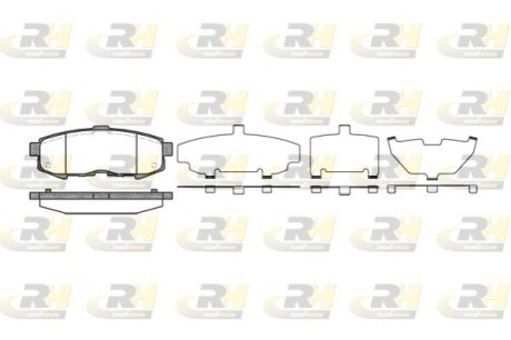 Комплект тормозных колодок, дисковый тормоз ROADHOUSE 21160.00
