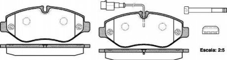 Комплект тормозных колодок, дисковый тормоз ROADHOUSE 21245.02 (фото 1)