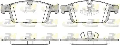 Колодки тормозные дисковые, к-кт. ROADHOUSE 21689.00