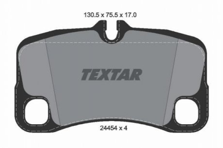 Комплект тормозных колодок, дисковый тормоз TEXTAR 2445403