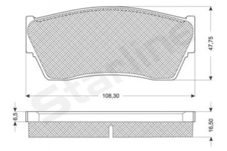 Гальмівні колодки дискові STARLINE BD S177