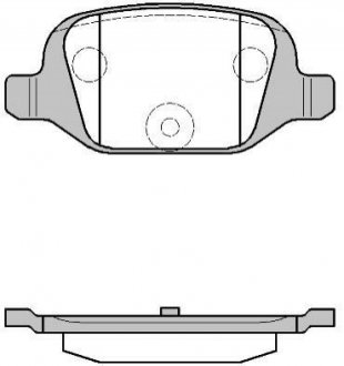 Комплект тормозных колодок, дисковый тормоз ROADHOUSE 2727.00 (фото 1)