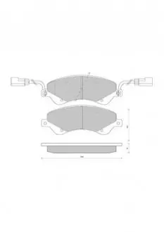 Гальмівні колодки дискові STARLINE BD S849P