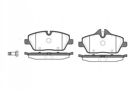 Комплект тормозных колодок, дисковый тормоз ROADHOUSE 21131.00 (фото 1)