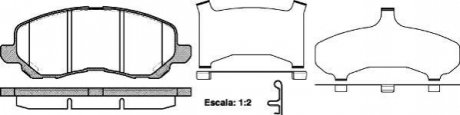 Комплект тормозных колодок, дисковый тормоз ROADHOUSE 2804.31