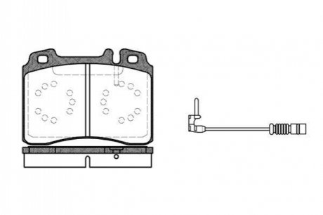 Комплект тормозных колодок, дисковый тормоз ROADHOUSE 2379.12 (фото 1)