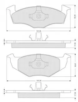 Гальмівні колодки дискові STARLINE BD S006S