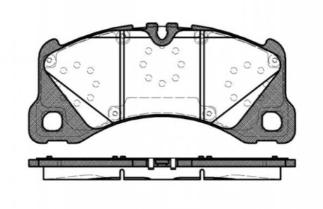 Комплект тормозных колодок, дисковый тормоз ROADHOUSE 21345.40 (фото 1)
