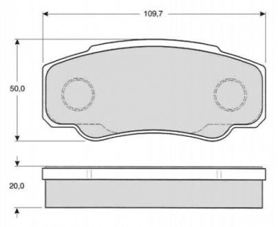 Комплект тормозных колодок, дисковый тормоз STARLINE BD S841P (фото 1)