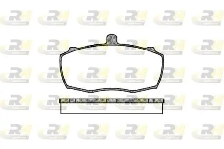 Комплект тормозных колодок, дисковый тормоз ROADHOUSE 2159.00