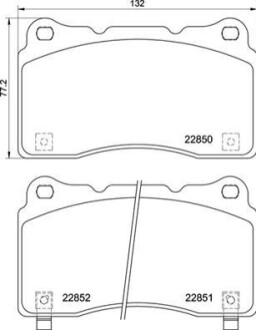 Тормозные колодки дисковые BREMBO P28 099