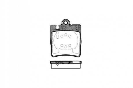 Комплект тормозных колодок, дисковый тормоз ROADHOUSE 2709.00 (фото 1)