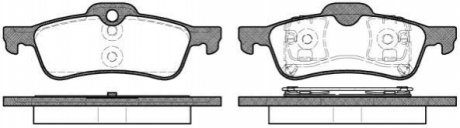 Комплект тормозных колодок, дисковый тормоз ROADHOUSE 2862.00 (фото 1)