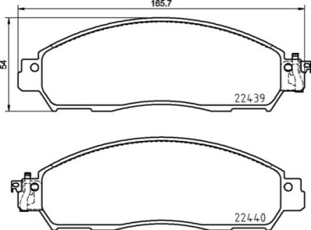 Тормозные колодки дисковые. BREMBO P56 120