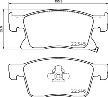 Тормозные колодки дисковые BREMBO P59 091