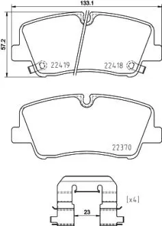 Тормозные колодки дисковые BREMBO P30 089
