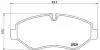 Комплект тормозных колодок, дисковый тормоз BREMBO PA6 026 (фото 1)