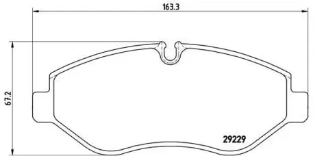 Комплект тормозных колодок, дисковый тормоз BREMBO PA6 026