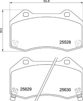 Тормозные колодки дисковые BREMBO P59 094