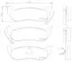 Комплект тормозных колодок, дисковый тормоз BREMBO P37 009 (фото 1)