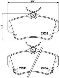 Гальмівні колодки дискові BREMBO P11 012
