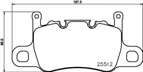 Гальмівні колодки дискові BREMBO P65 037