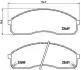 Комплект тормозных колодок, дисковый тормоз BREMBO P30 012 (фото 1)
