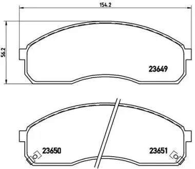 Комплект тормозных колодок, дисковый тормоз BREMBO P30 012