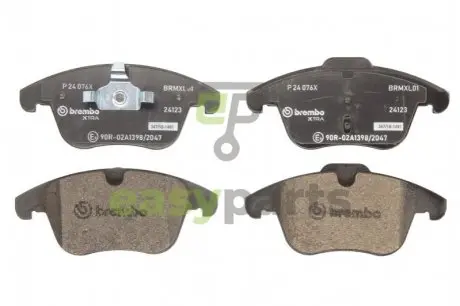 Тормозные колодки дисковые BREMBO P24 076X
