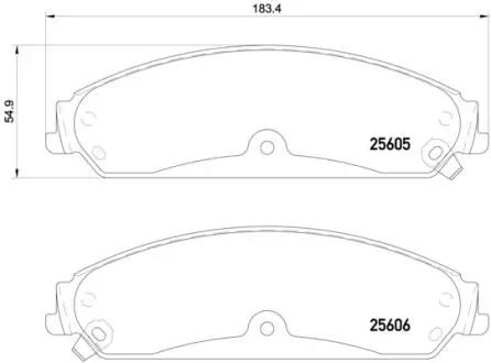 Комплект тормозных колодок, дисковый тормоз BREMBO P23 149