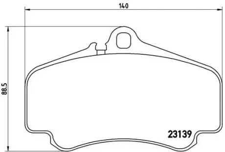 Комплект тормозных колодок, дисковый тормоз BREMBO P65 011