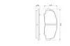 Гальмівні колодки дискові Daihatsu Feroza, Rocky 1.6/2.8D 02.85-12.98 BOSCH 0986424297 (фото 5)