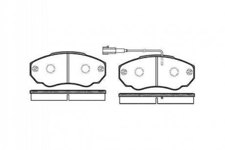 Комплект тормозных колодок, дисковый тормоз ROADHOUSE 2960.01 (фото 1)