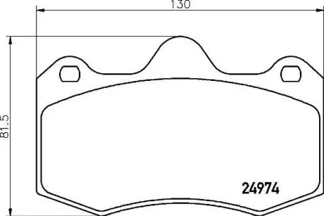 Комплект тормозных колодок, дисковый тормоз BREMBO P85 134