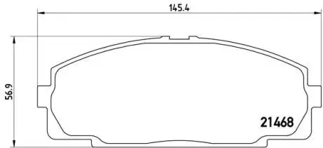 Гальмівні колодки пер. Toyoace (01-21) BREMBO P83 092