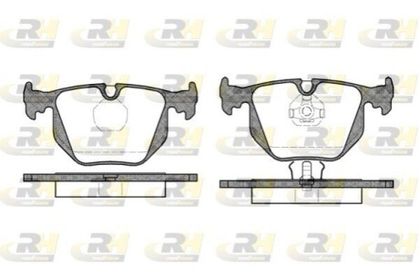 Комплект тормозных колодок, дисковый тормоз ROADHOUSE 2381.00