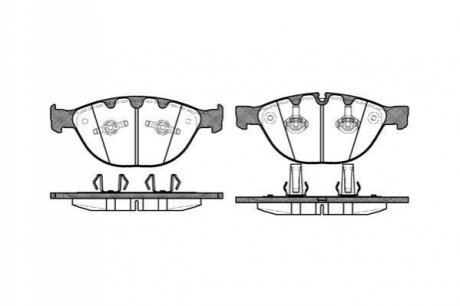 Комплект тормозных колодок, дисковый тормоз ROADHOUSE 2958.10 (фото 1)