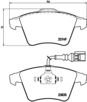 Тормозные колодки BREMBO P85 090