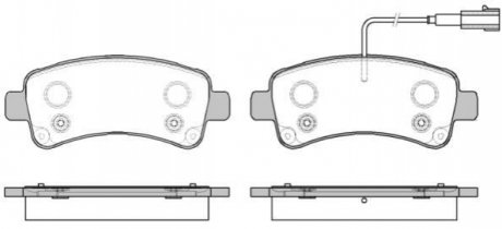 Комплект тормозных колодок, дисковый тормоз ROADHOUSE 21588.02 (фото 1)
