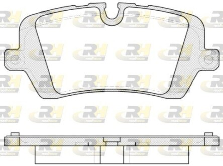 Комплект тормозных колодок, дисковый тормоз ROADHOUSE 21541.00