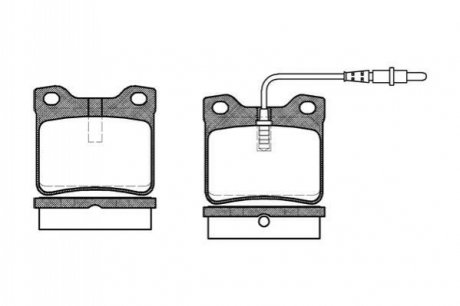 Комплект тормозных колодок, дисковый тормоз ROADHOUSE 2321.02 (фото 1)